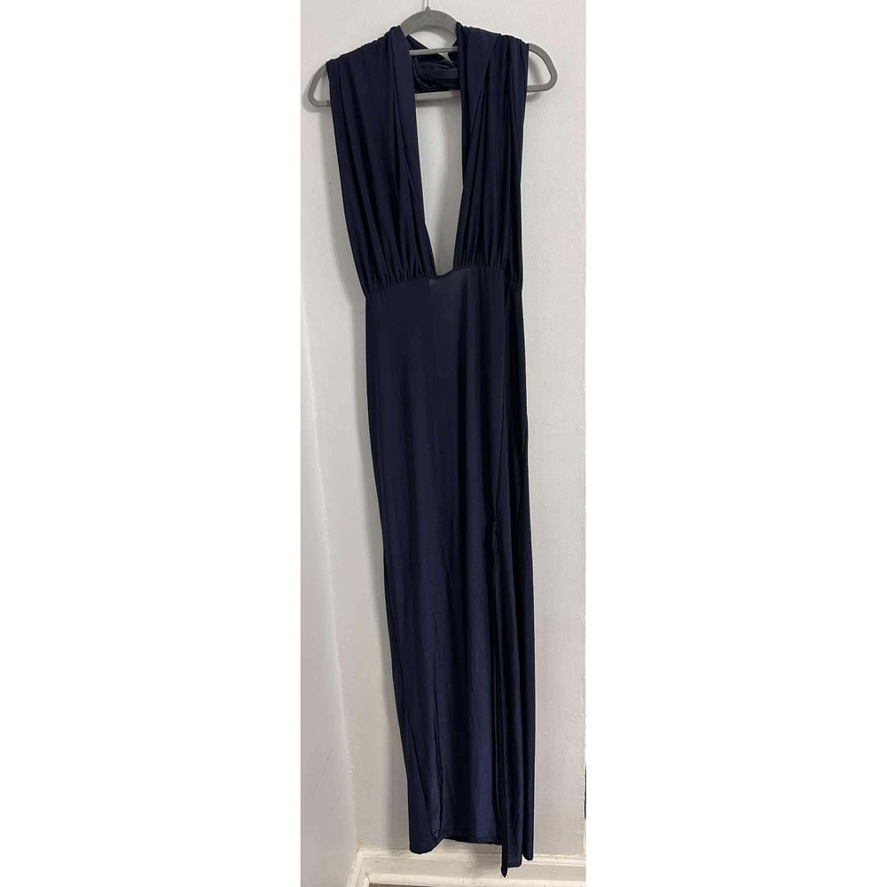 Missguided Convertible Infinity Navy Maxi Dress‎ Womens US 12 - Picture 2 of 10